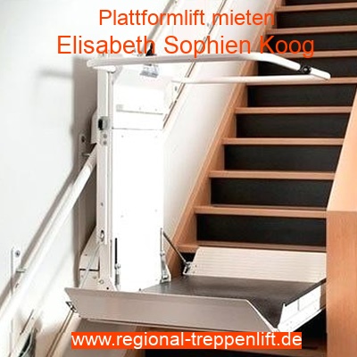 Plattformlift mieten in Elisabeth Sophien Koog